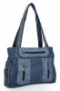 Torebka Damska Shopper Bag 2 Komory firmy Hernan 3892-1 Granatowa/Morska